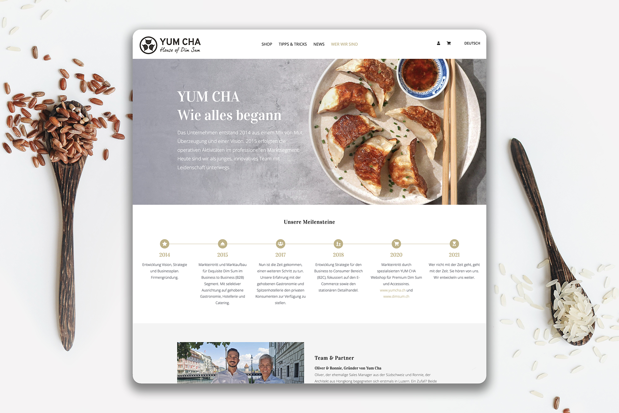 Webdesign - YUM CHA
