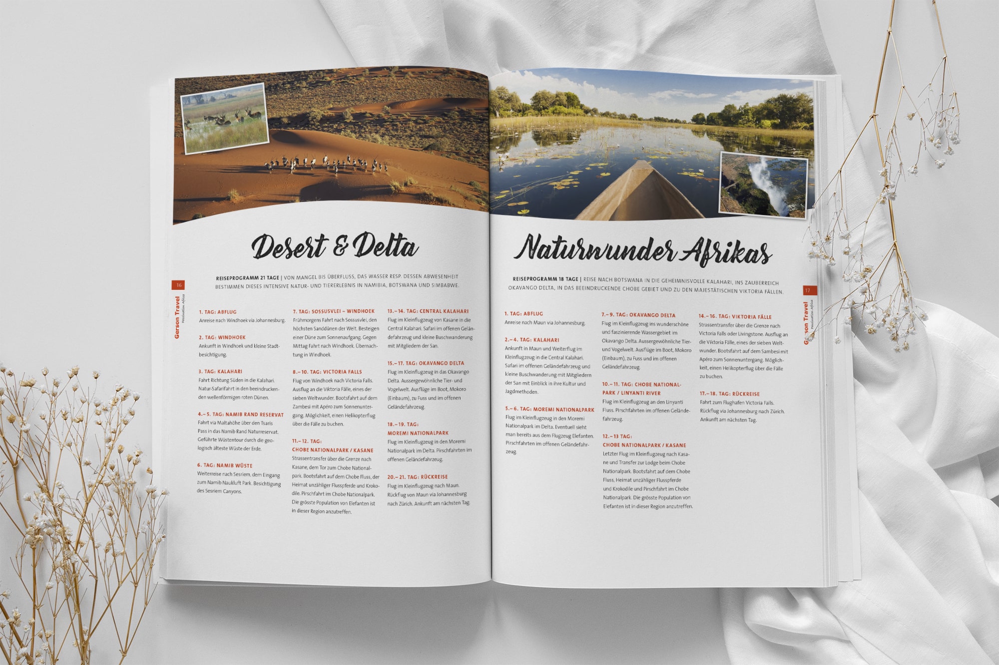 Gestaltung Broschüre – Gerson Travel Gestaltung Broschüre - Gerson Travel