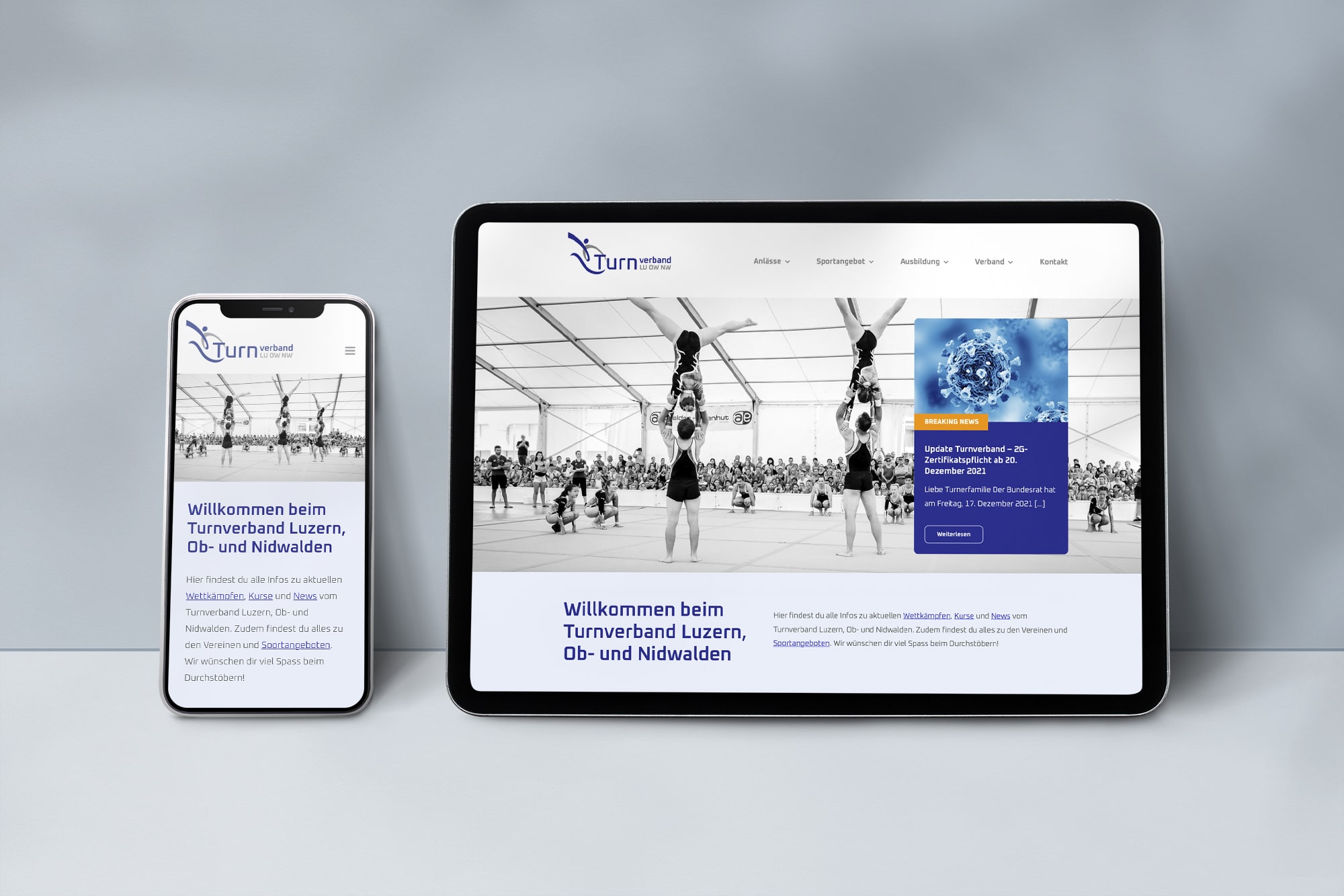 Webdesign - Turnverband LU OW NW